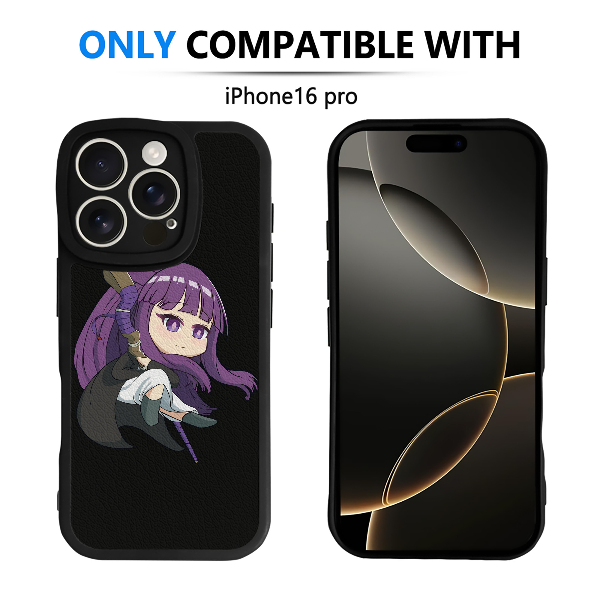 （画像用） 葬送のフリーレン Frieren 【iPhone 16シリーズ対応】シリコンスマホケース（レザー調） 材質：シリコン